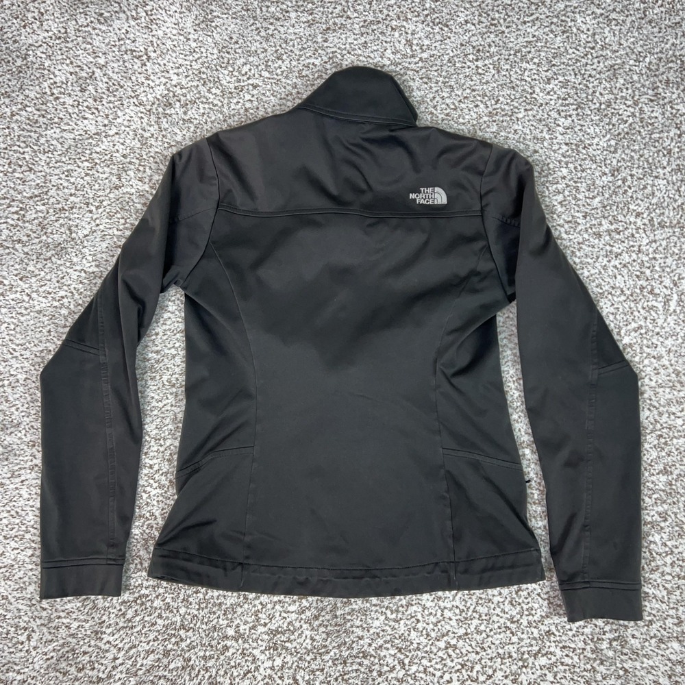 North Face Jacket Womens Small Black Softshell Full Zip Fitted Outdoor Hiking - Picture 7 of 10